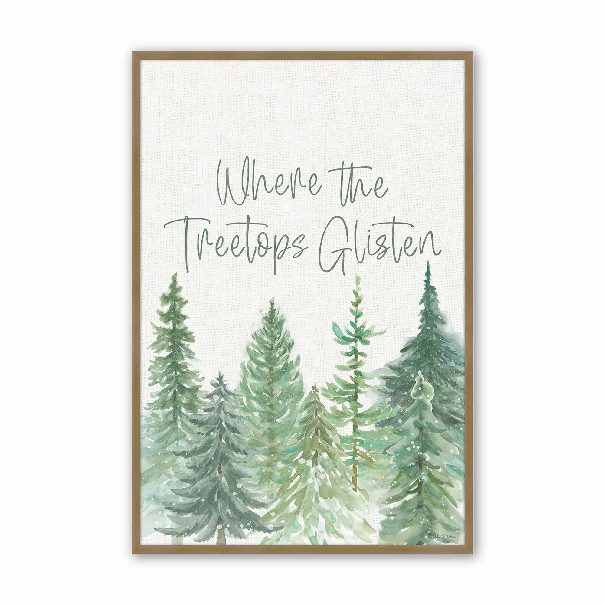 Glistening Treetops Print