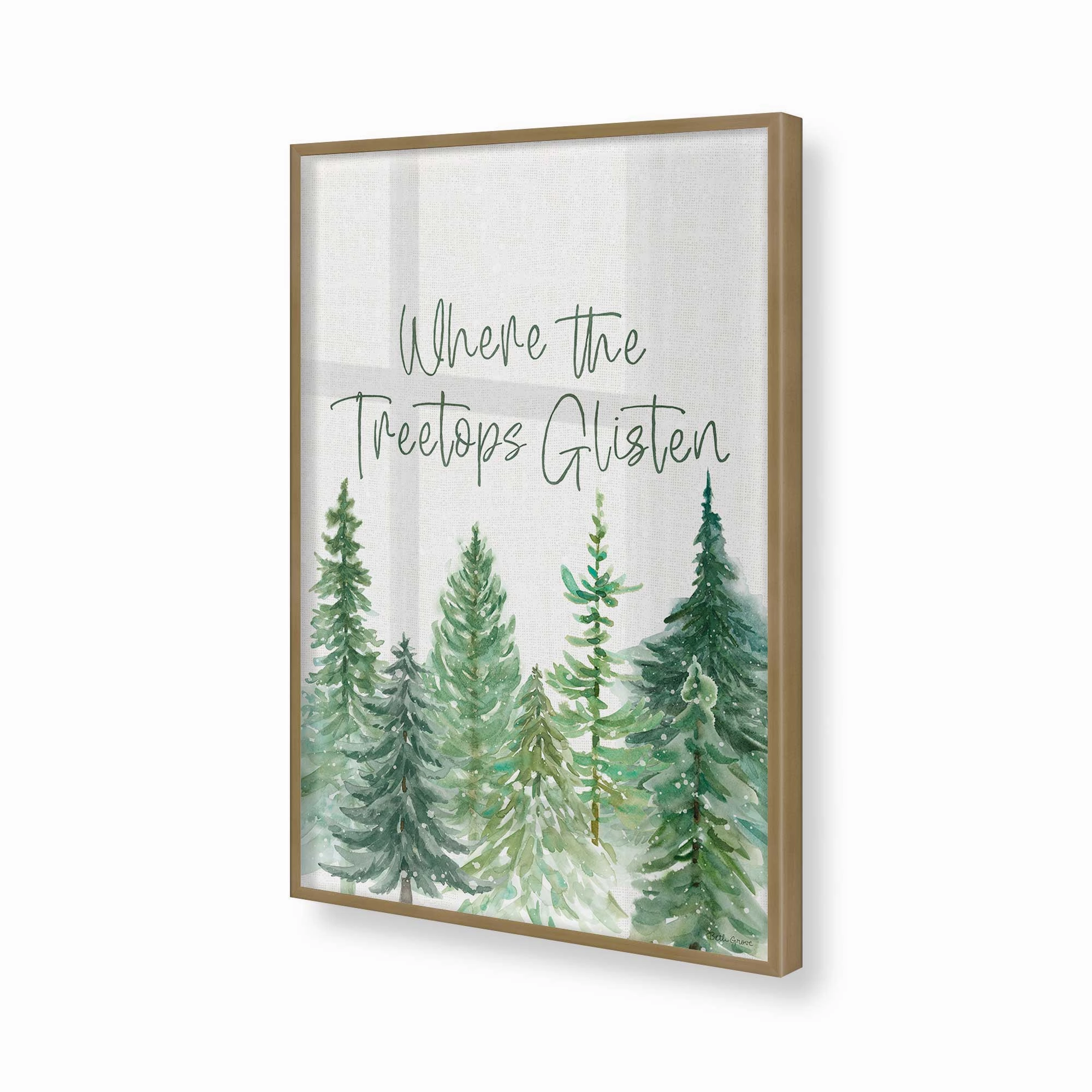 Glistening Treetops Print