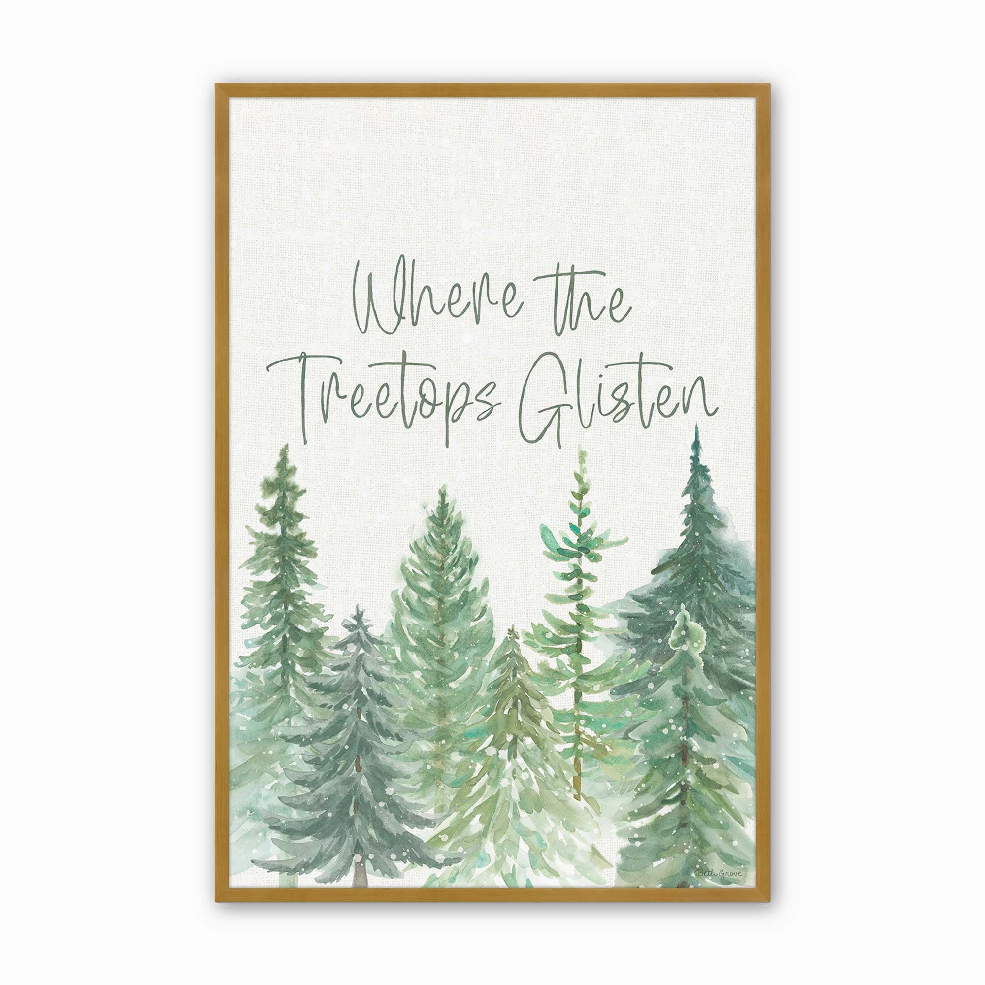Glistening Treetops Print