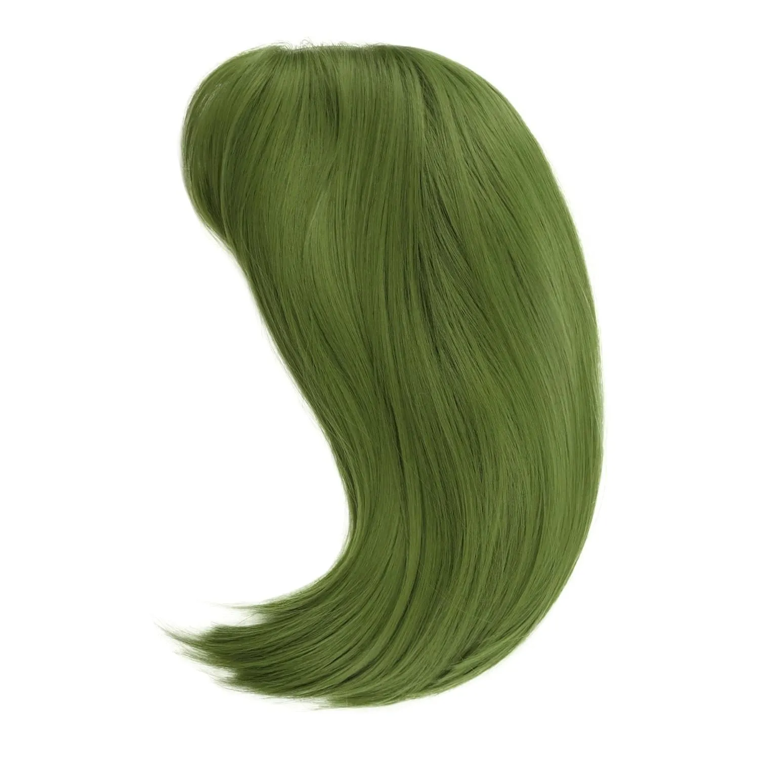 GNIMEGIL 16 inches Green Wig Cosplay with Bangs Trendy Short Straight Hair Costume Wig for Women Halloween Carnival Party Wig Heat Resistant Synthetic Fiber