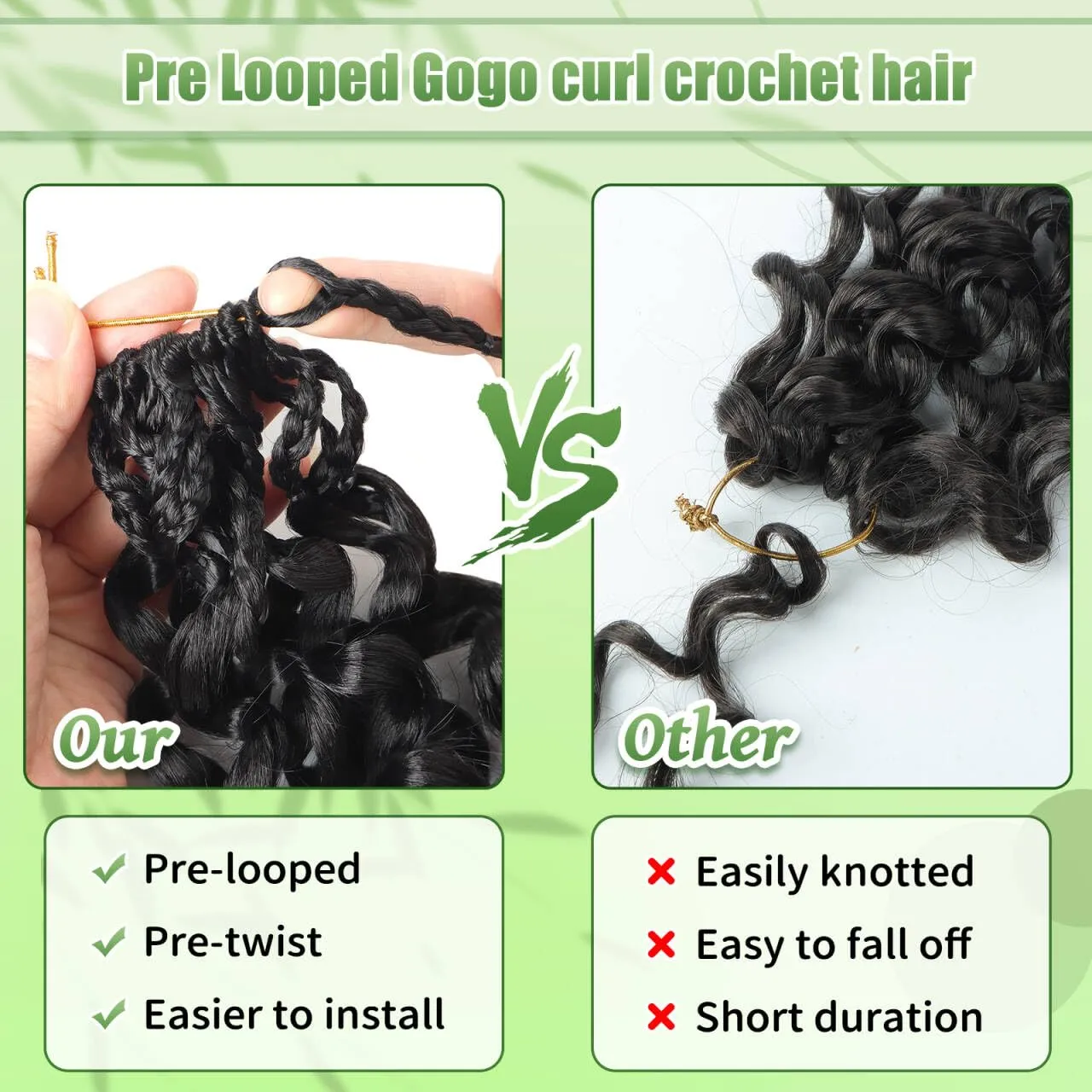Gogo Curl Crochet Hair 8 Packs Ocean Wave Crochet Hair Pre Looped Deep Twist Goddess Box Braids Curly Water Wave Synthetic Braiding Hair For Black Women (#T1B/30/27, 10 Inch (Pack of 8))