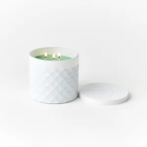 Gold Canyon Original Medium Candle, Holiday Wreath Scented Candle, 14 oz., Three Wicks, 100% Natural Soy Wax, Matte-White Jar, Notes of Pine, Balsam Fir, & Berries | 35  Hours of Burn Time