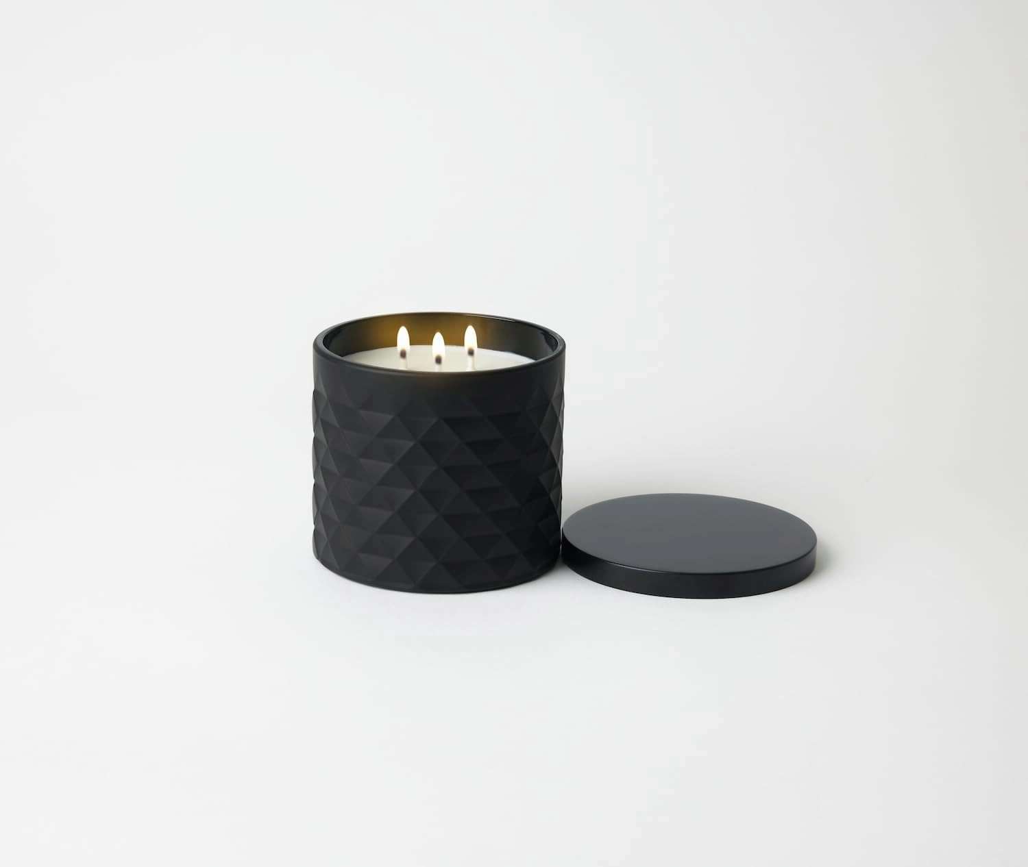 Gold Canyon™ - Coastal Jasmine Scented Candle, Three-Wick, 100% Natural Soy Wax, Signature Collection, Notes of Jasmine & Coastal Moss, Black