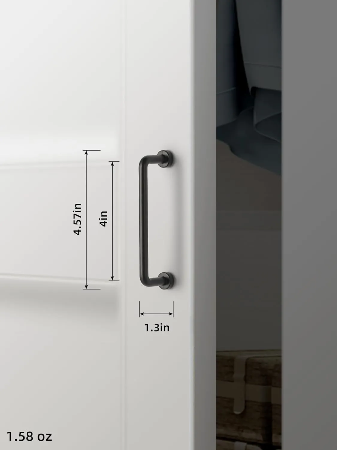 Goo-Ki 6 Pack 4" Center to Center Matte Black Modern Cabinet Pulls Solid Contemporary Home Improvement Hardware Drawer Pulls Zinc Alloy Kitchen Handles