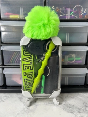 Green VS(Love Pink) Mini Suitcase Bundle