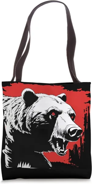 Grizzly Bear Rage Tote Bag