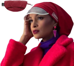 Hairbrella 100% Waterproof Rain Hats for Women, Satin Lined Caps, Full Hair Coverage, Packable Travel Accessory
