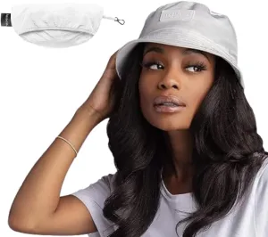 Hairbrella Waterproof Bucket Hat for Women and Men | Satin Lined Cap | UPF 50  Rain Hat, Packable, Outdoor