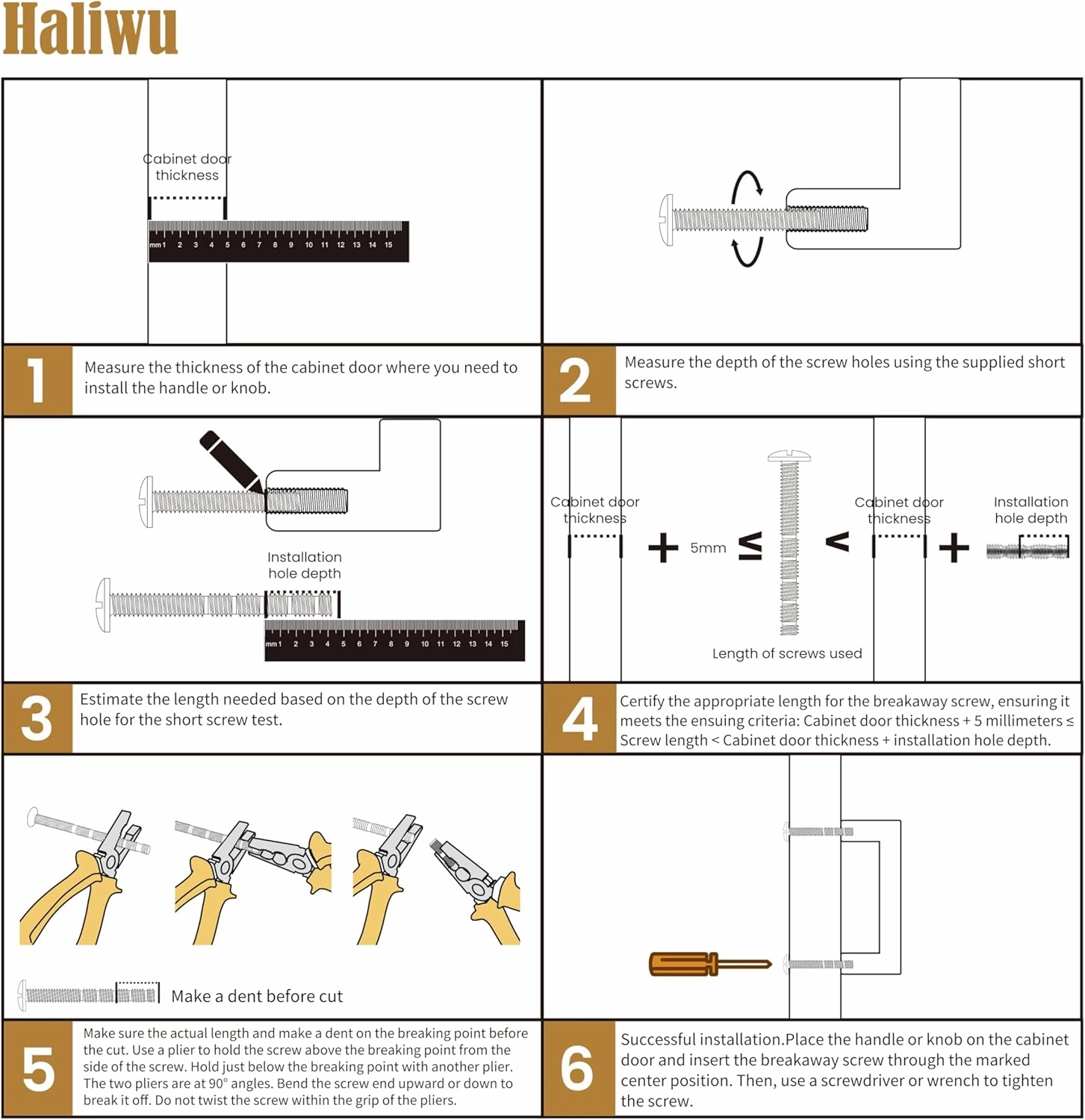 Haliwu 20 Pack Brushed Nickel and Gold Cabinet Pulls for Kitchen Drawers Pull for Barrel Cabinet Hardware Handles,3 inch Hole Center