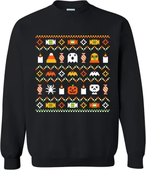 Halloween Ugly Sweater - Funny Spooky Halloween Costume Crewneck Sweatshirt