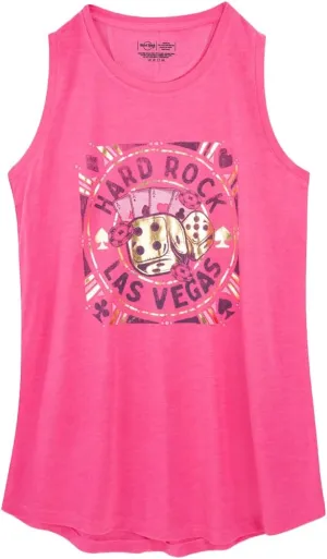 Hard Rock Ladies Hottie Tank Pink Las Vegas