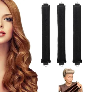 Heatless Hair Curler Set | Flexi Rods for No-Heat Curls, Suitable for All Hair Types | Overnight Blowout Rods for Short Hair
