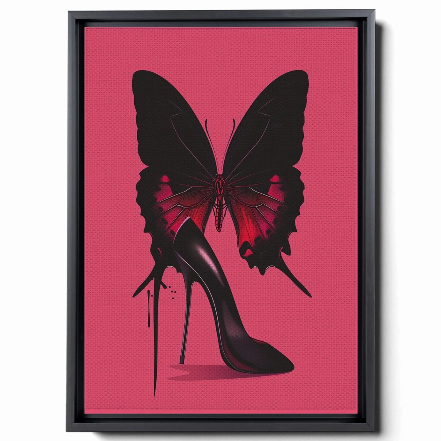 High Heels Wall Art Decor Painting Pictures Print On Canvas, Fashion Women Home Decor Framed Canvas Wall Art for Home Decoration Living Room Bedroom Artwork,abstract,Decor