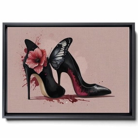 High Heels Wall Art Decor Painting Pictures Print On Canvas, Fashion Women Home Decor Framed Canvas Wall Art for Home Decoration Living Room Bedroom Artwork,abstract, Decor