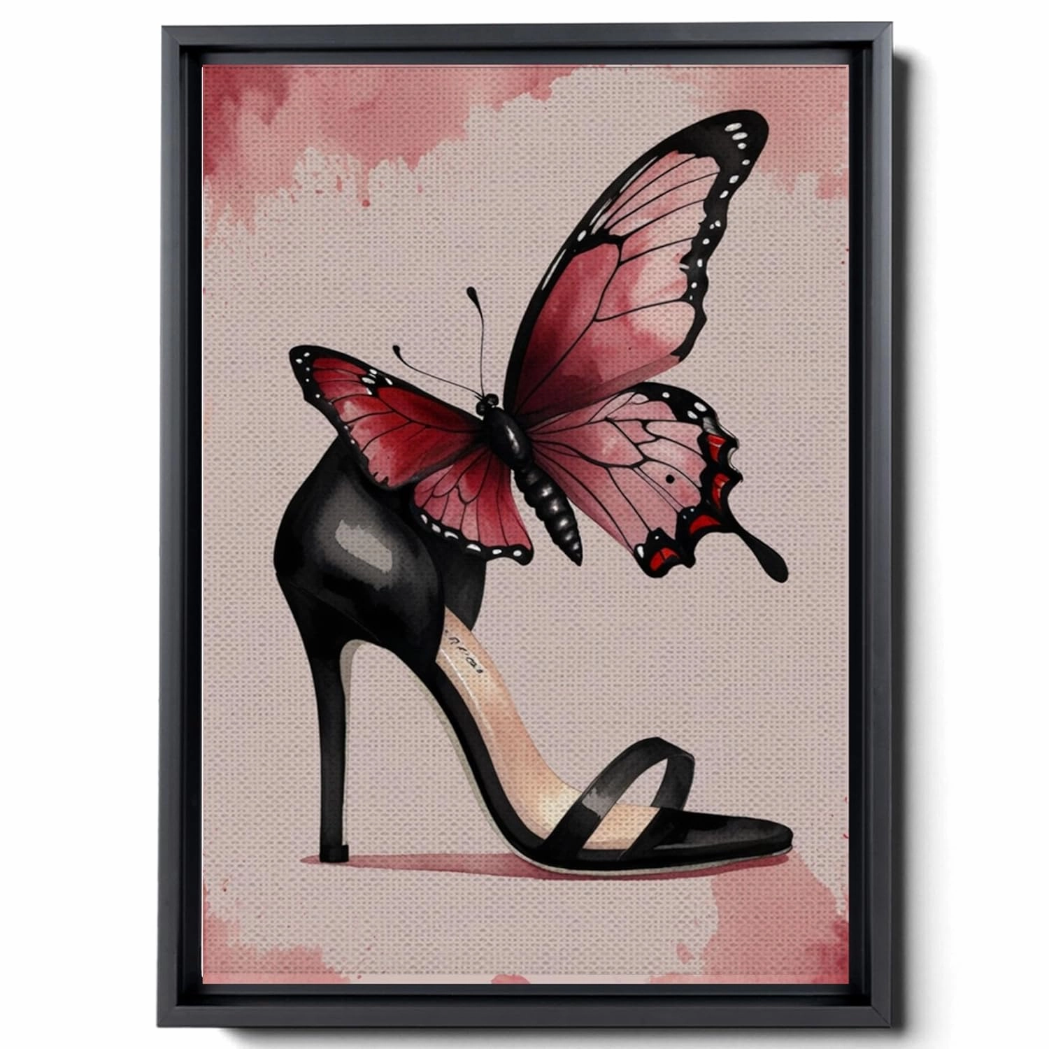 High Heels Wall Art Decor Painting Pictures Print On Canvas, Fashion Women Home Decor Framed Canvas Wall Art for Home Decoration Living Room Bedroom Artwork,abstract, Print