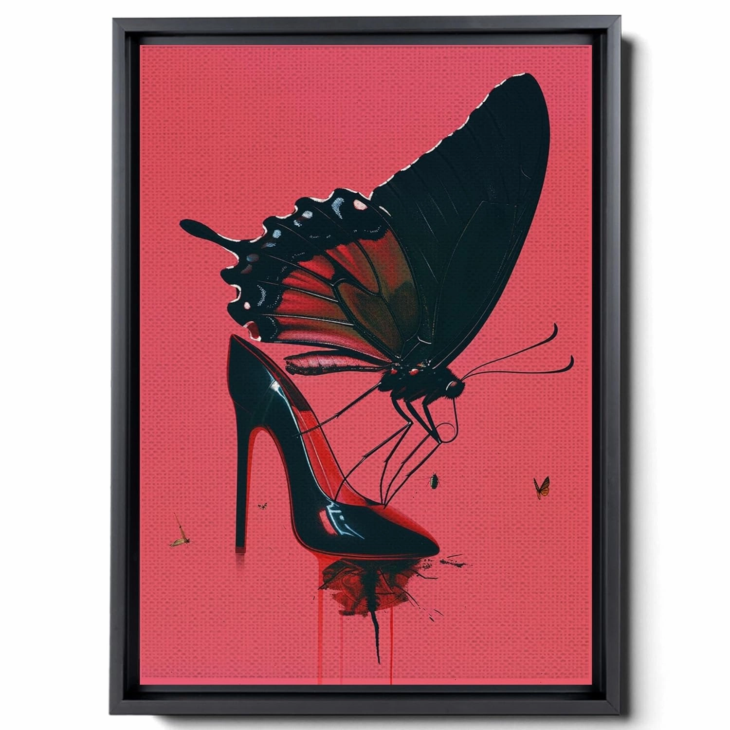 High Heels Wall Art Decor Painting Pictures Print On Canvas, Fashion Women Home Decor Framed Canvas Wall Art for Home Decoration Living Room Bedroom Artwork,abstract,Print