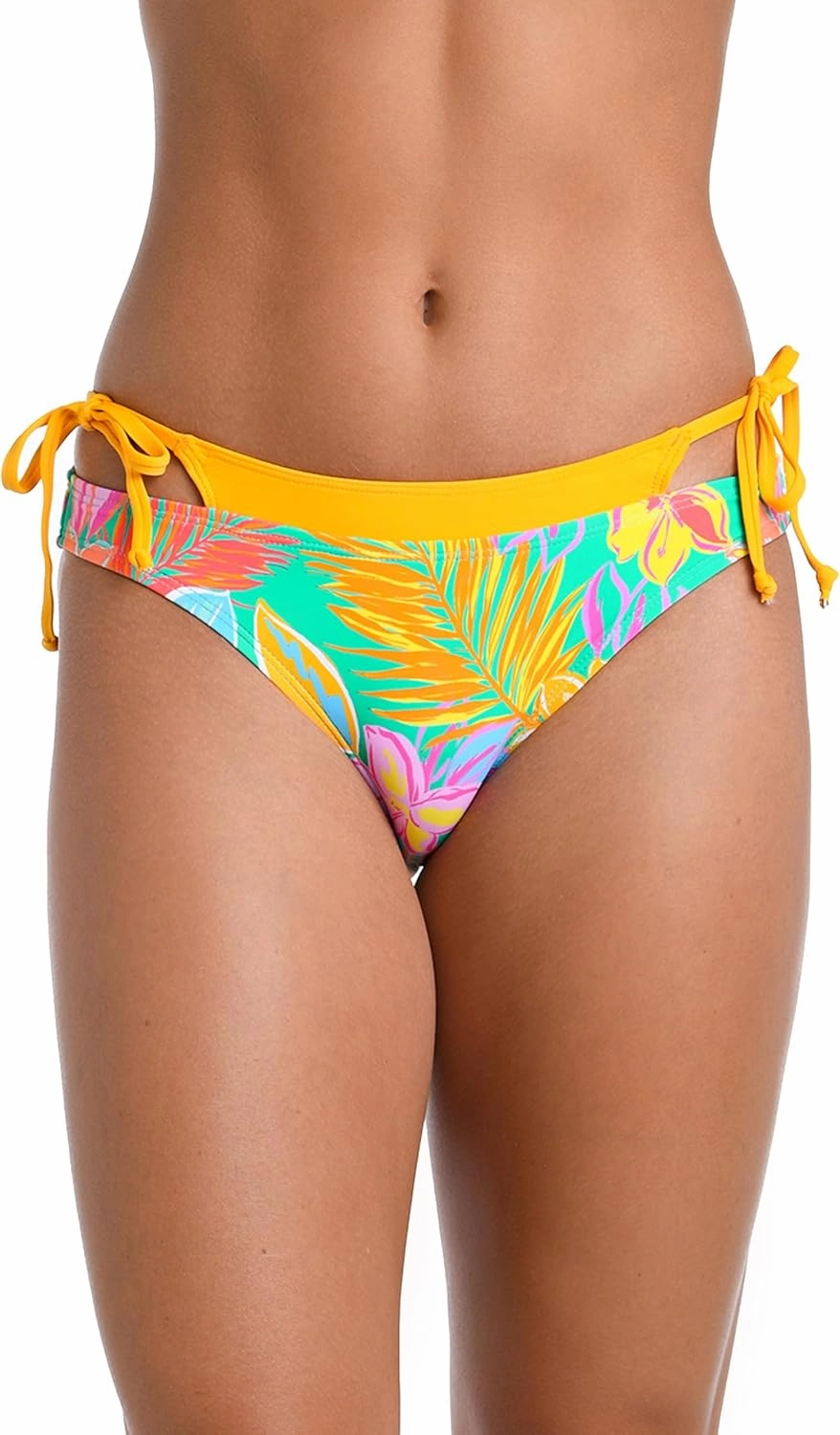 Hobie Women's Standard Faux Layered Hipster Swimsuit Bottom