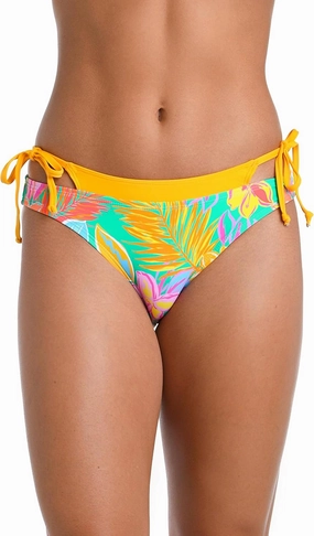 Hobie Women's Standard Faux Layered Hipster Swimsuit Bottom