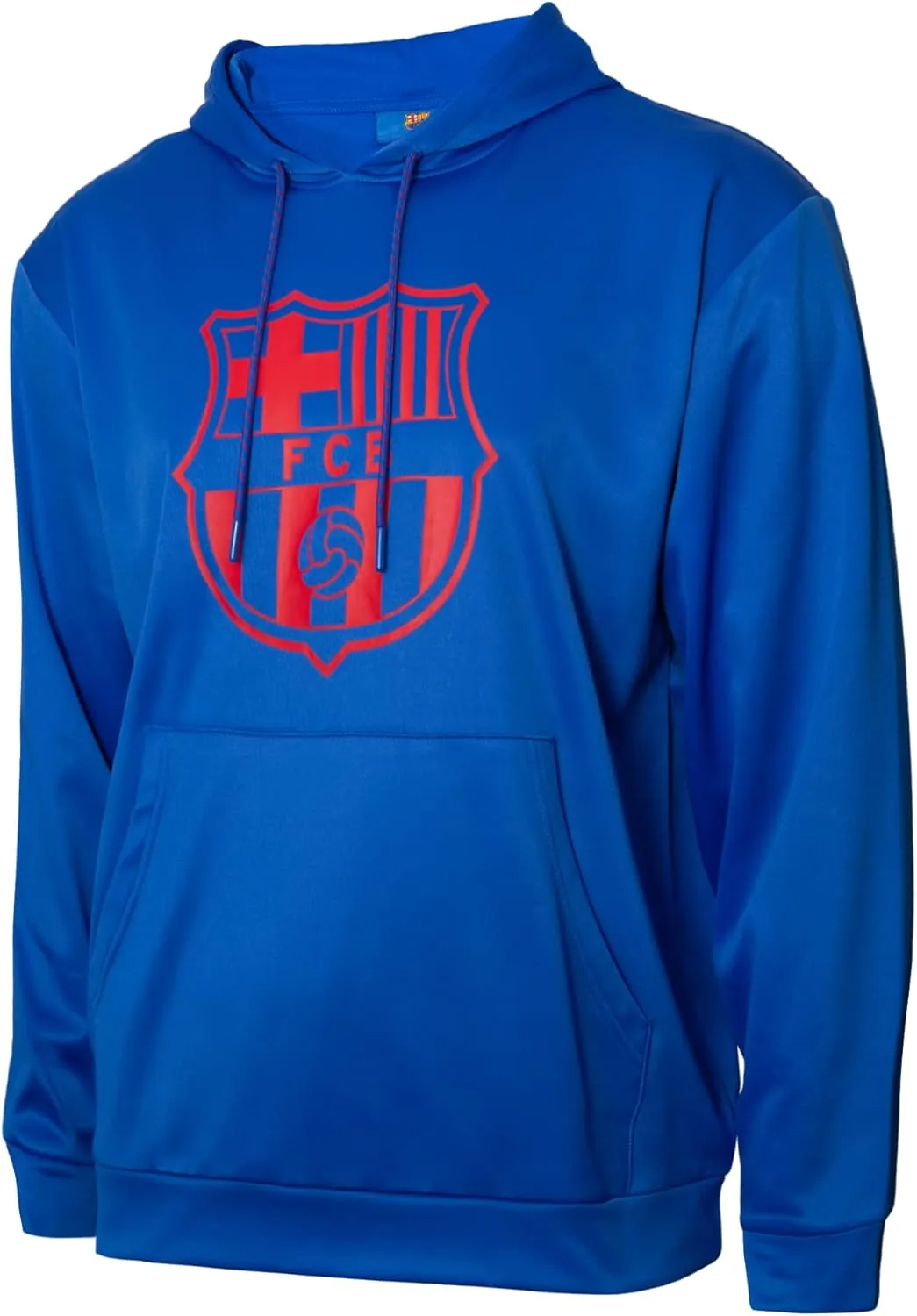 Icon Sports Officially Licensed FC Barcelona Crest Adult Hoodie - Blue Red Gradient Barca Football Club Soccer Apparel