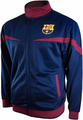 Icon Sports Officially Licensed FC Barcelona Youth Soccer Zip-Up Warm Up Track Jacket