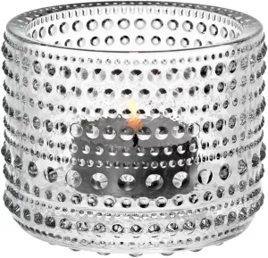 Iittala Kastehelmi Tealight Candleholders by Oiva Toikka (Clear)