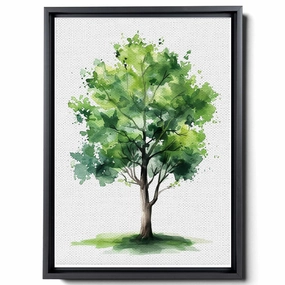 In The Style Of Light Yellow And Light Emerald, Dense Compositions, Decorative s, Cartoonish Motifs, Naturalistic Animal s, Green And Gray, High-Contrast Shading, Canvas Prints