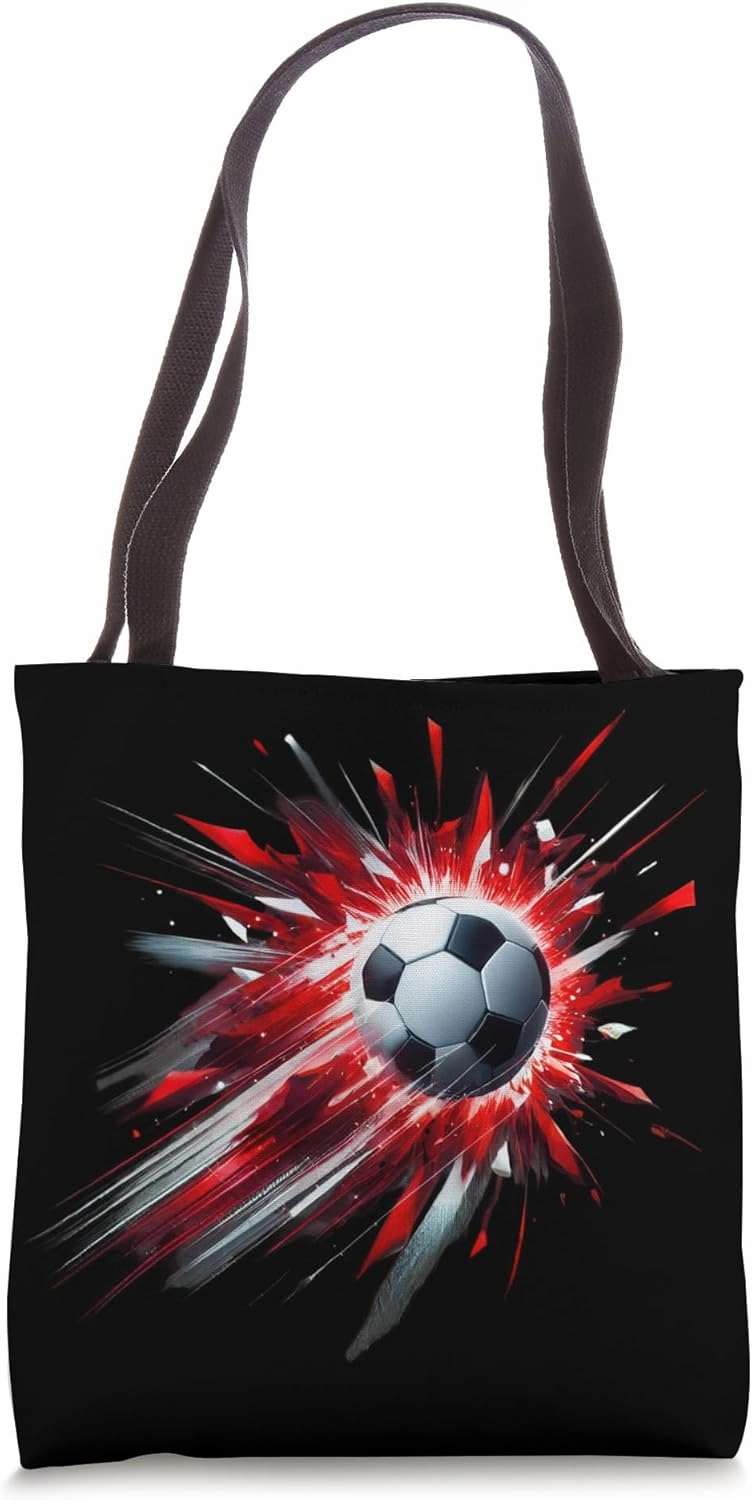 Inferno Blast Soccer Energy Tote Bag