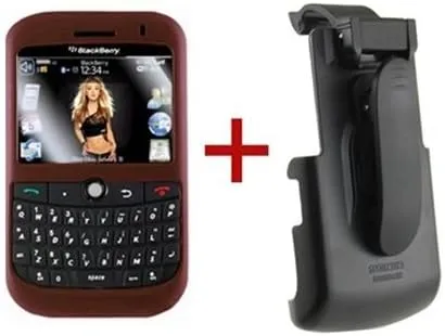 Innocase 360 Spring Lock Holster Combo for BlackBerry Bold 9000 - Red