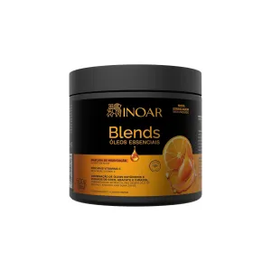 INOAR Blends Mask with Vitamin C & Argan Oil Moisturizing Hair Treatment for Dry Hair, Vegan & Cruelty-Free, 17.64 Fl Oz
