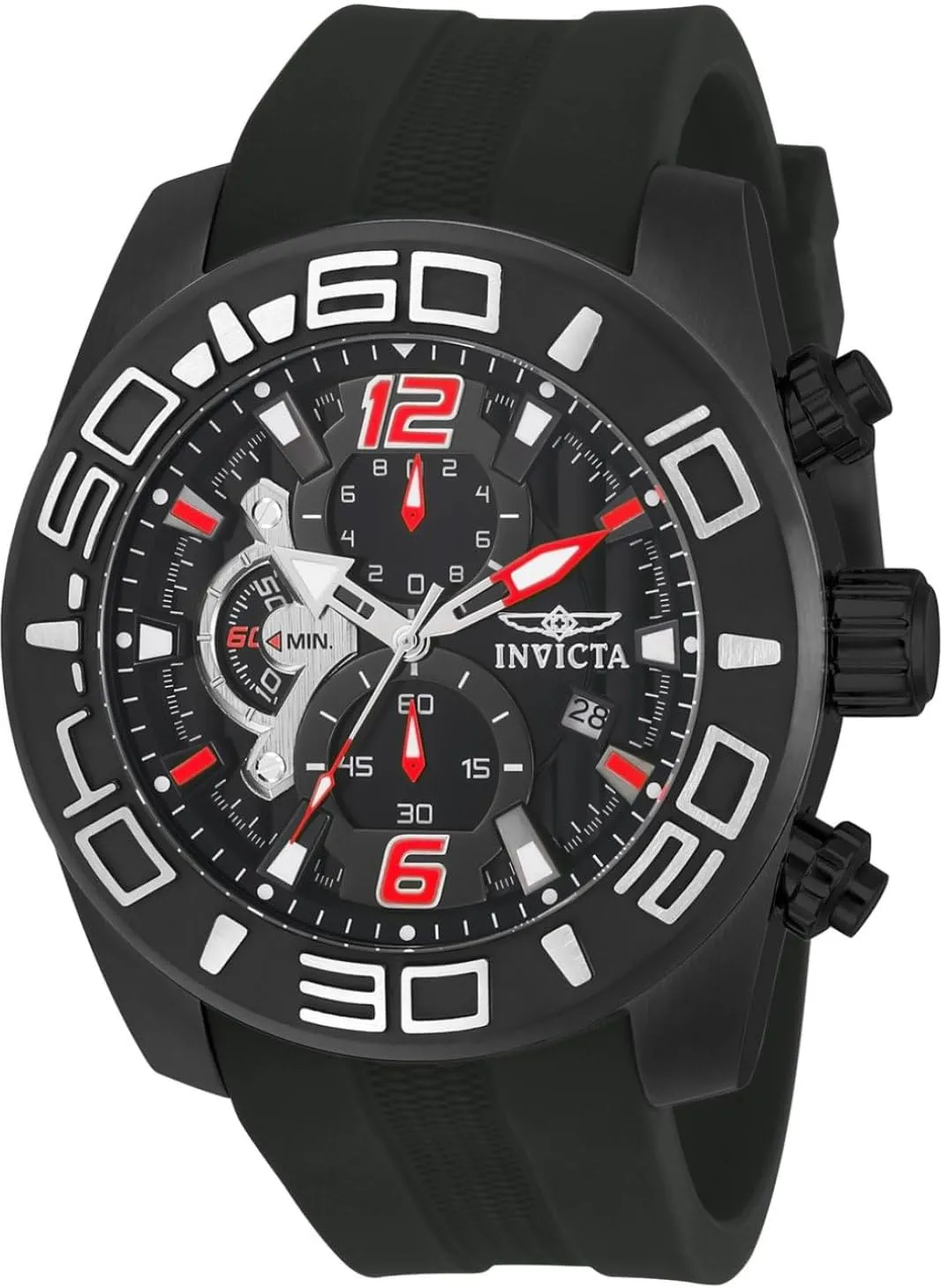 Invicta Men's 22811 Pro Diver Analog Display Quartz Black Watch