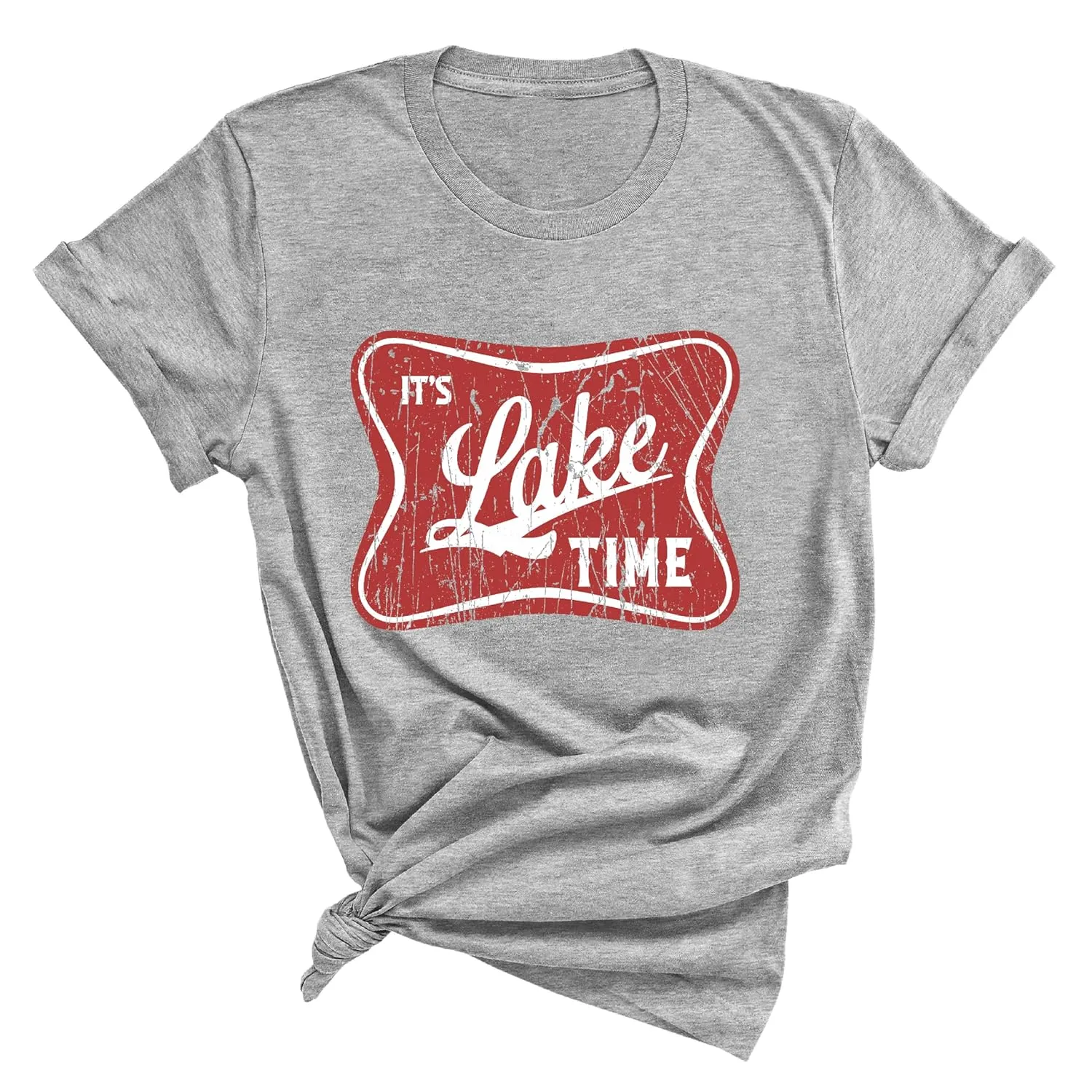 It's Lake Time Tees, Summer Lake Camper Life T-Shirt, Lake Camper Life Likes Fishing T-Shirt, Cool Hiking Camping Boating