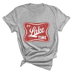 It's Lake Time Tees, Summer Lake Camper Life T-Shirt, Lake Camper Life Likes Fishing T-Shirt, Cool Hiking Camping Boating