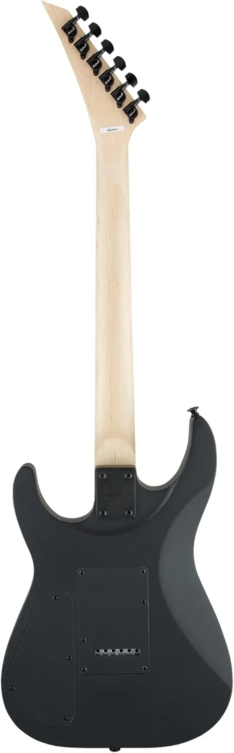 Jackson Dinky Arch Top JS22 DKA Electric Guitar - Satin Black Bundle with Cable, Tuner, Strap, Picks, and Austin Bazaar Instructional DVD