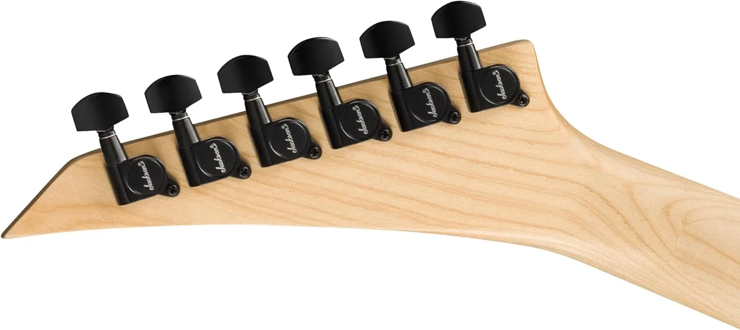 Jackson JS Series Dinky JS20 DKQ 2PT Transparent Black Burst Bundle with Cable, Tuner, Strap, Picks, and Austin Bazaar Guitar DVD