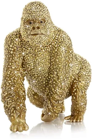 Jay Strongwater Kong Pave Gorilla Figurine