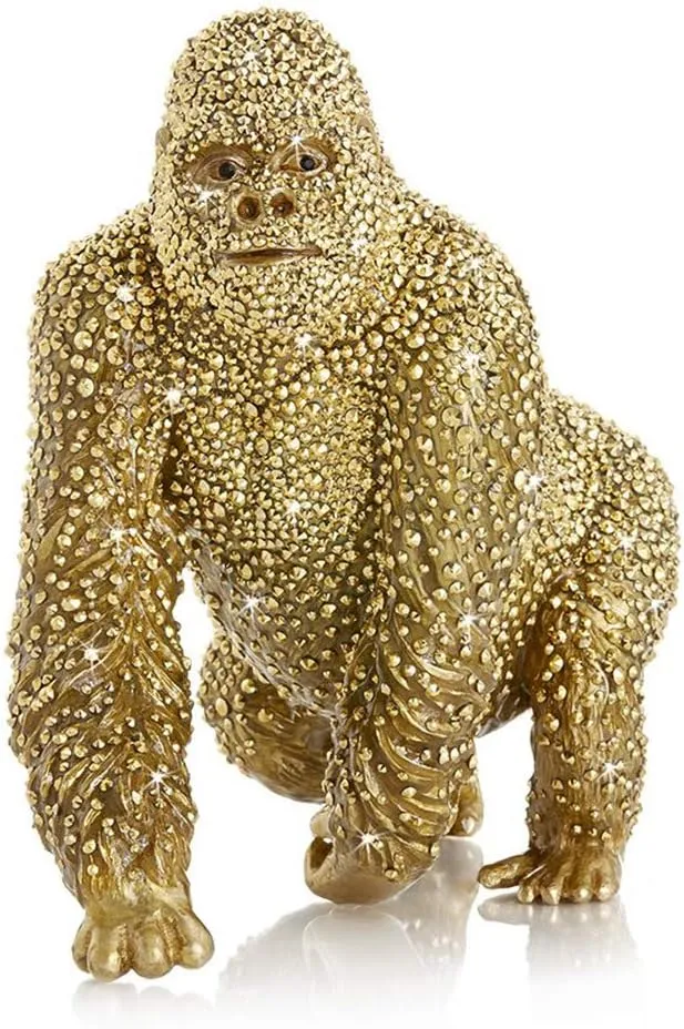 Jay Strongwater Kong Pave Gorilla Figurine
