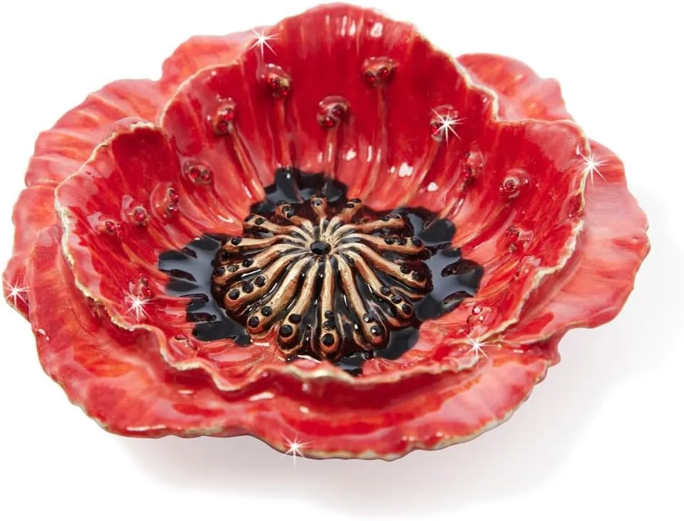 Jay Strongwater Stacie Poppy Trinket Tray - SDH2580-256