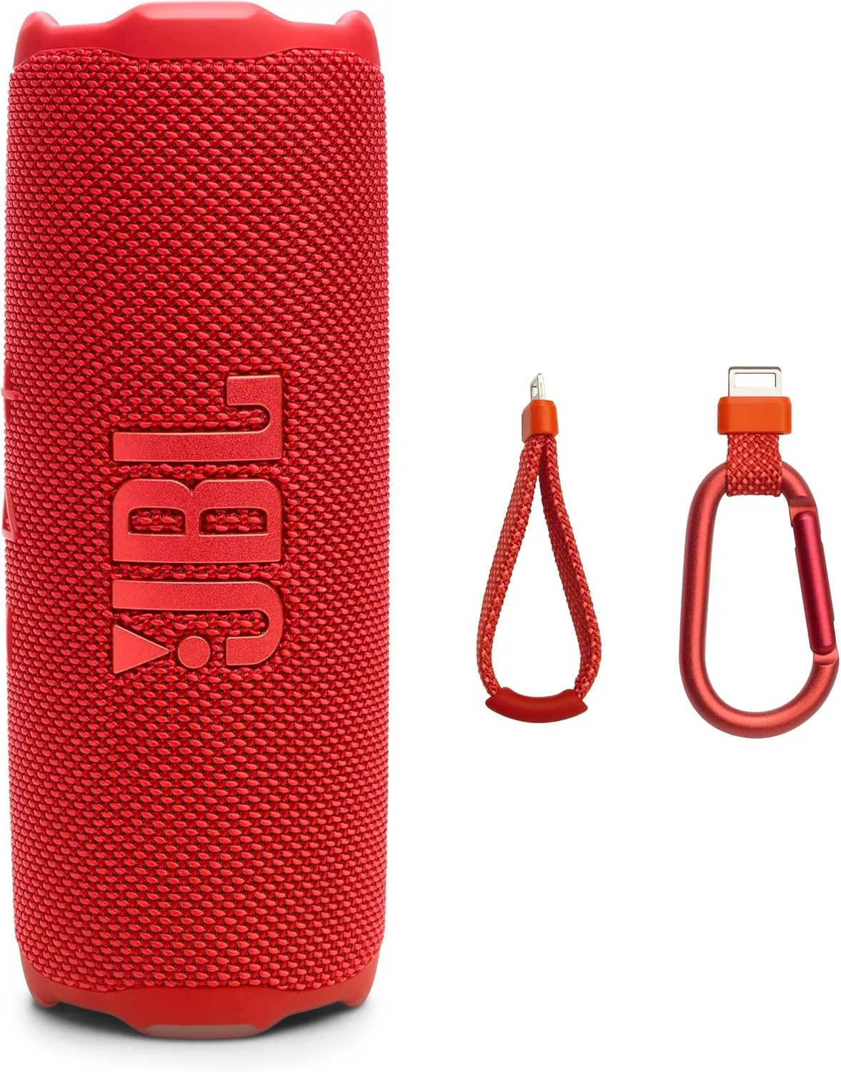 JBL Flip 7 - Portable Waterproof and Drop-Proof Speaker, Bold Pro Sound with AI Sound Boost, 16Hrs of Playtime, and PushLock System with Interchangeable Accessories (Red)
