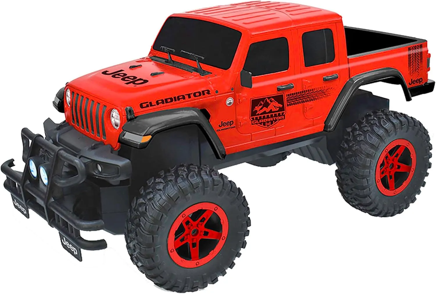 Jeep Gladiator 1:16 Scale R/C - Red - Taiyo, 2.4GHz, Scale Remote Control Vehicle, Authentic Design, Off Road, Controller, Battery Powered Hobby Car