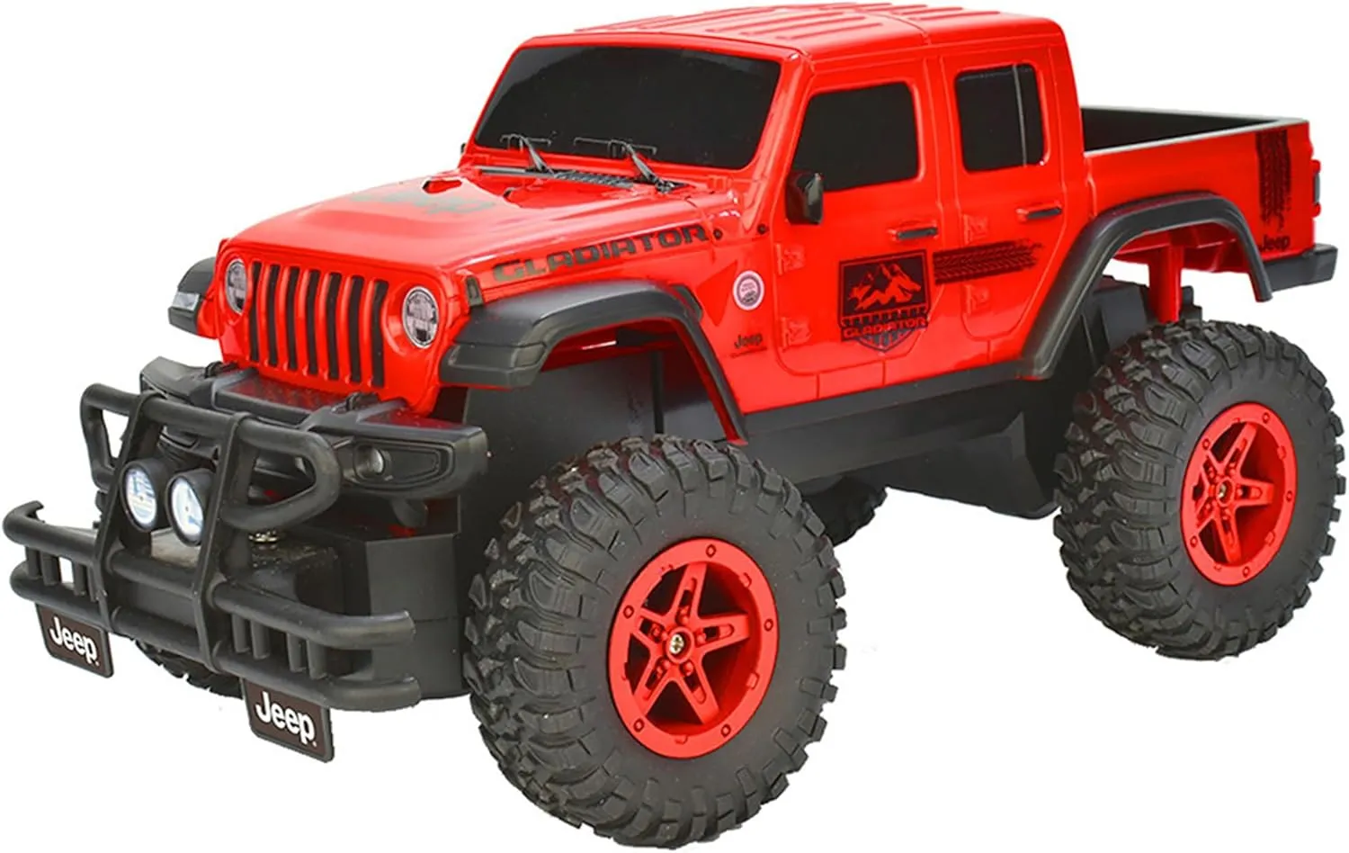 Jeep Gladiator 1:16 Scale R/C - Red - Taiyo, 2.4GHz, Scale Remote Control Vehicle, Authentic Design, Off Road, Controller, Battery Powered Hobby Car