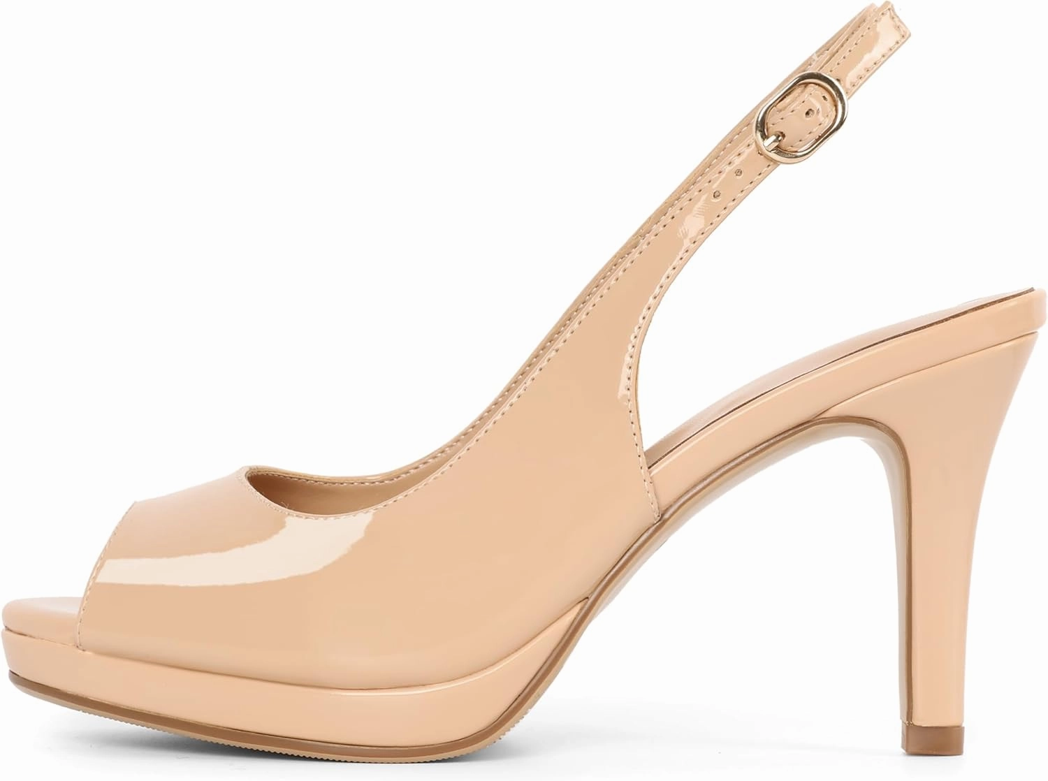 Joseywade Women's Slingback Heels Peep Toe Platform Stilettos 3.5 Inch High Heel Dress Shoes