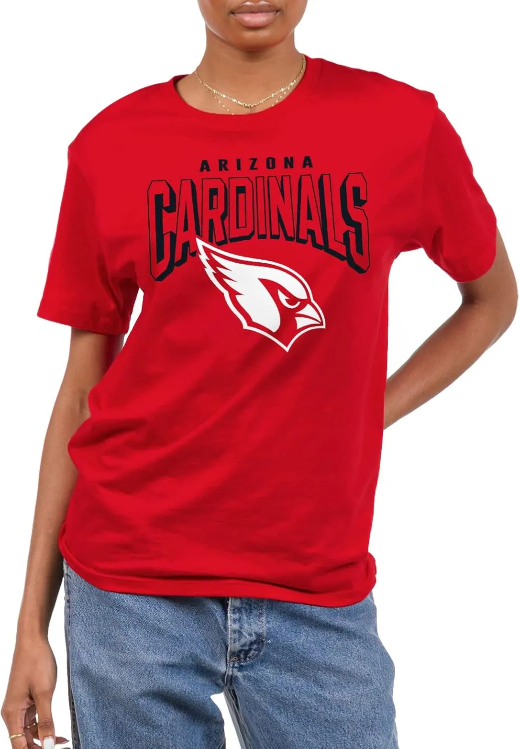 Junk Food Clothing x NFL - Bold Logo - Short Sleeve Fan Shirt for Men and Women - Officially Licensed NFL Apparel