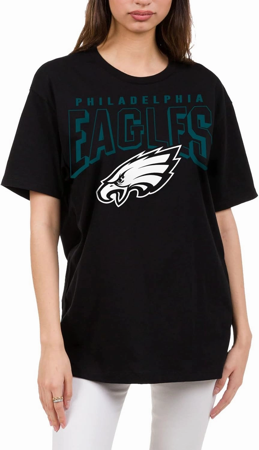 Junk Food Clothing x NFL - Bold Logo - Short Sleeve Fan Shirt for Men and Women - Officially Licensed NFL Apparel