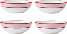 Kate Spade New York Make It Pop All-Purpose Bowls, S/4, 3.50, Pink/Blue