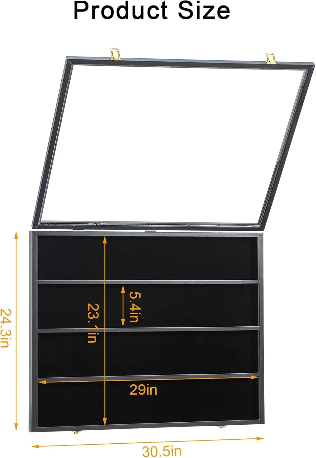 KCRasan 2 Pack 36 Graded Sports Card Display Frame -Baseball Card Display Case Lockable - Trading Card Collector Wall Display Holder for Basketball Football Cards, UV Protection Acrylic