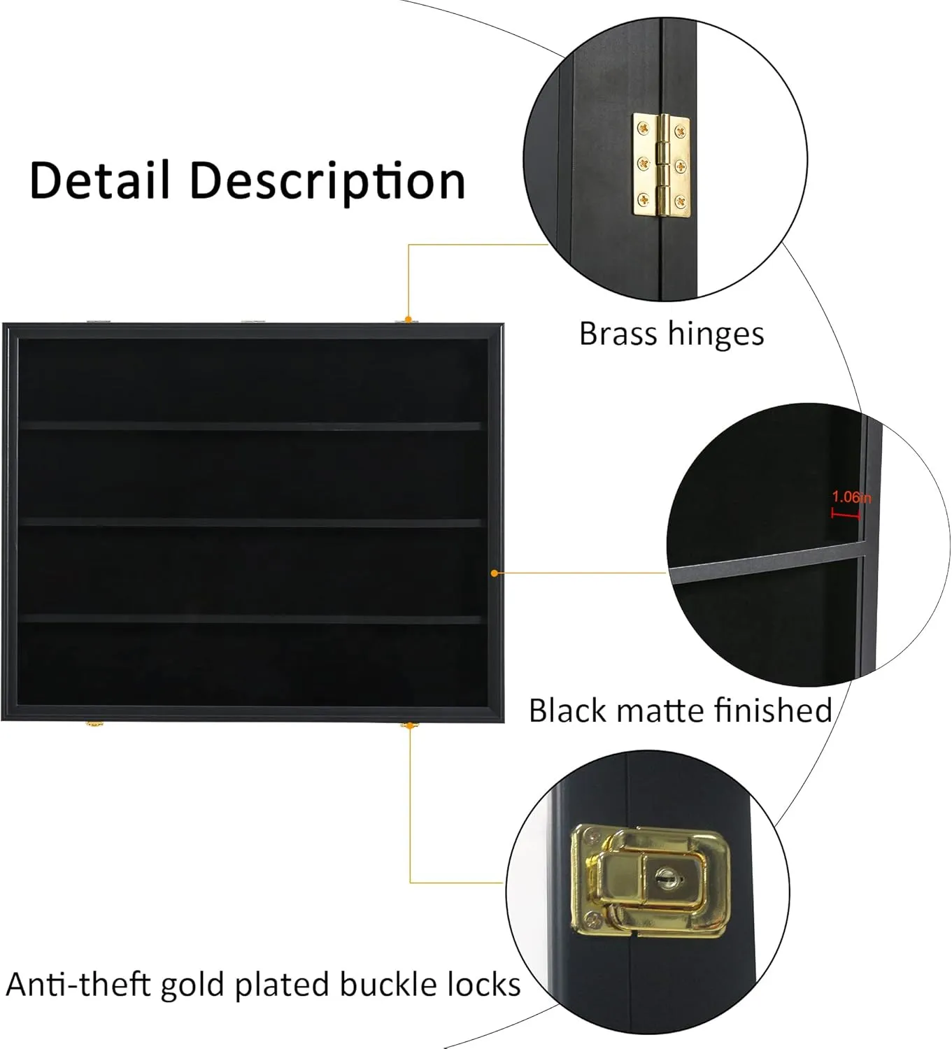 KCRasan 2 Pack 36 Graded Sports Card Display Frame -Baseball Card Display Case Lockable - Trading Card Collector Wall Display Holder for Basketball Football Cards, UV Protection Acrylic