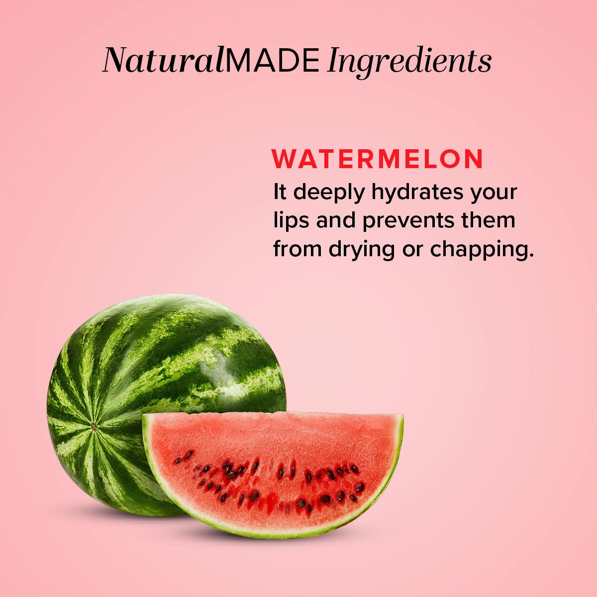 Khadi Natural Watermelon Lip Balm - With Beeswax & Honey-5 g (Pack of 3)