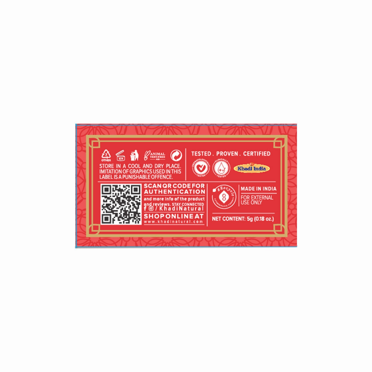 Khadi Natural Watermelon Lip Balm - With Beeswax & Honey-5 g (Pack of 3)