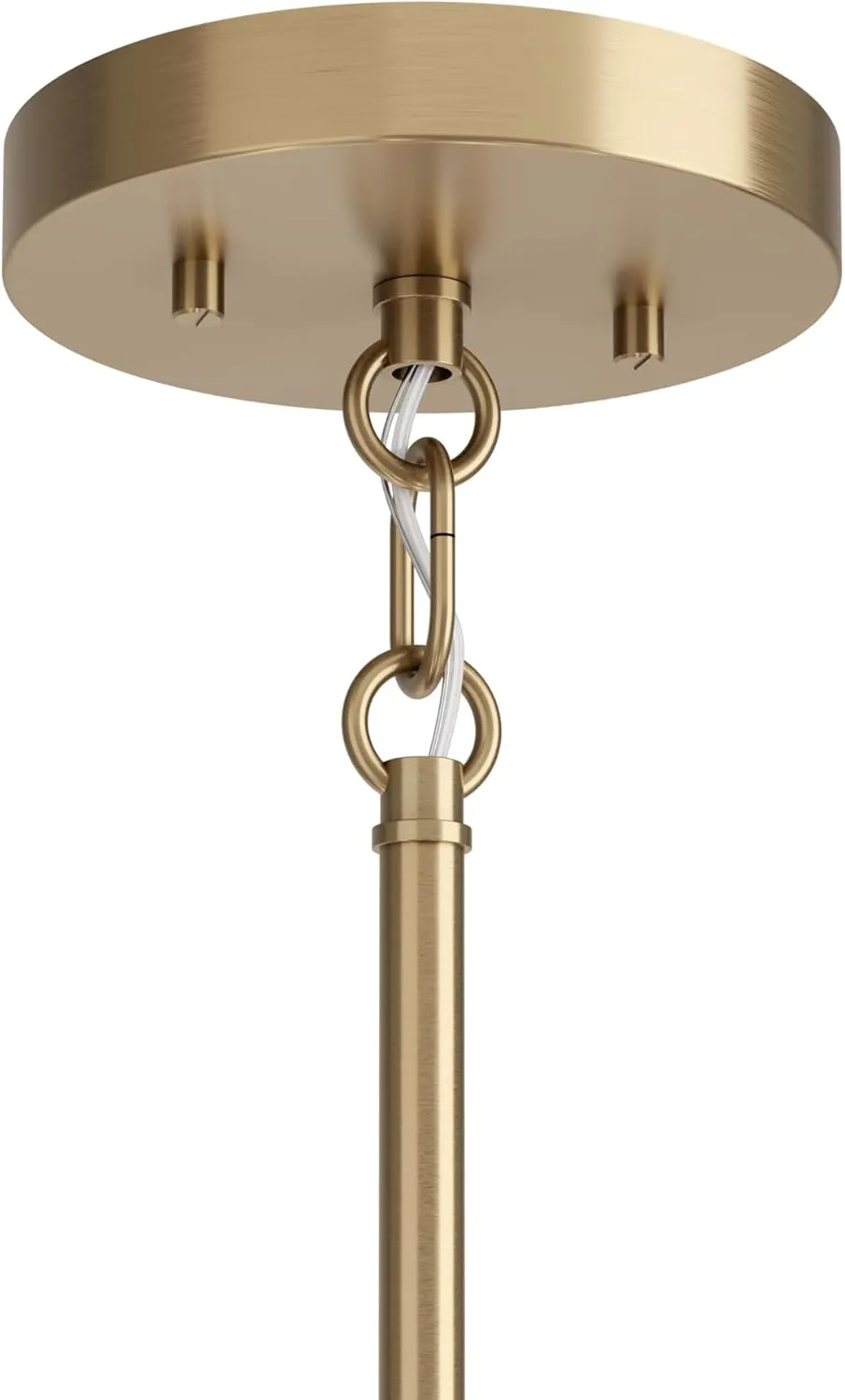 KICHLER Madden 6-Light Chandelier, Soft Modern Light in Champagne Bronze, Sloped Ceiling Compatible, for Entryway, Breakfast Nook or Laundry Room (17.5" x 32"), 52718CPZ