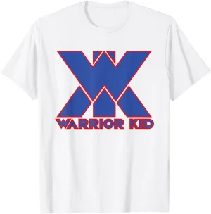 Kids and Adult Official Warrior Kid Blue and Red Logo T-Shirt